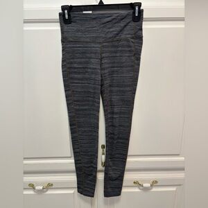 Athleta Gray Space Dye High Rise Athletic Leggings Pants Women's Size XS